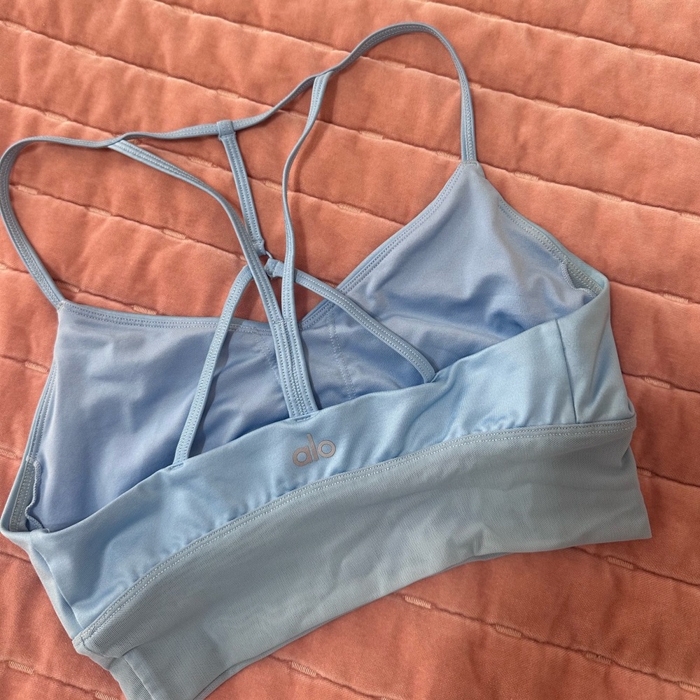 ALO Yoga Light Blue Strappy Bralette